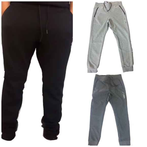 Men’s navy premium slim jogger sweatpants NWT - Picture 4 of 4